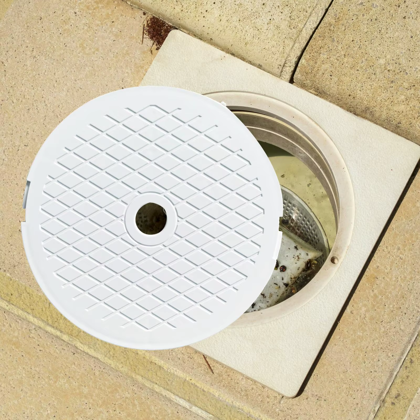 Couvercle d'écumoire de piscine