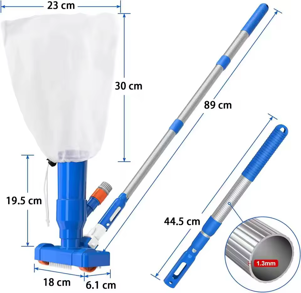 Mise à niveau l'aspirateur de piscine Portable 40 "