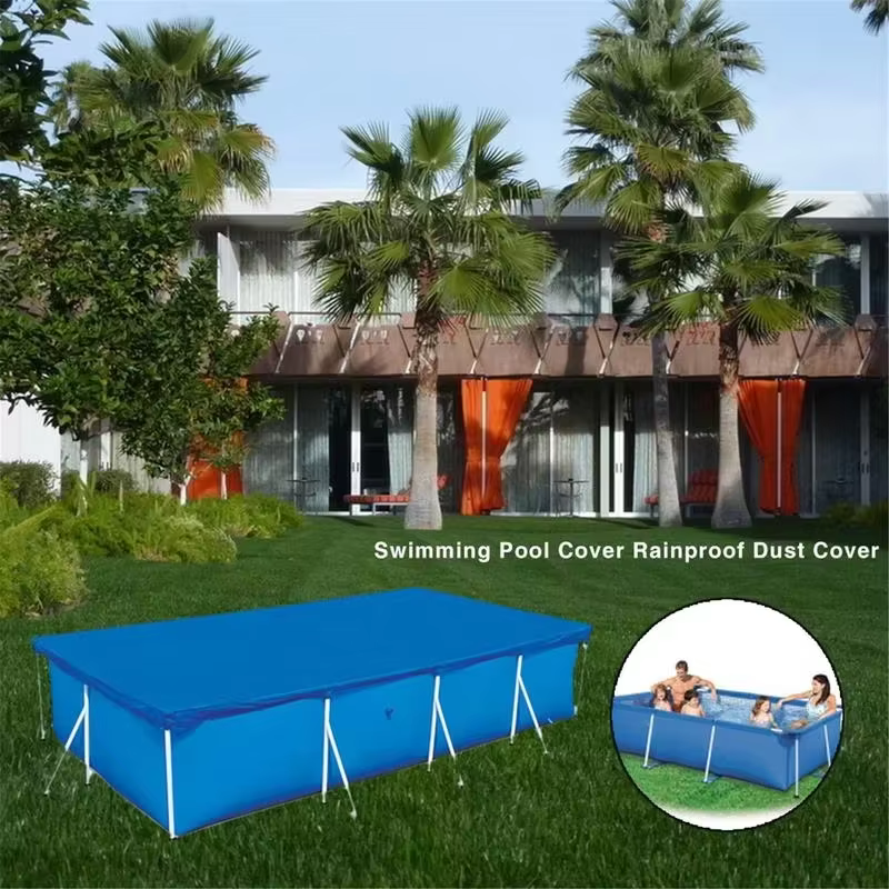 Couverture de piscine rectangulaire