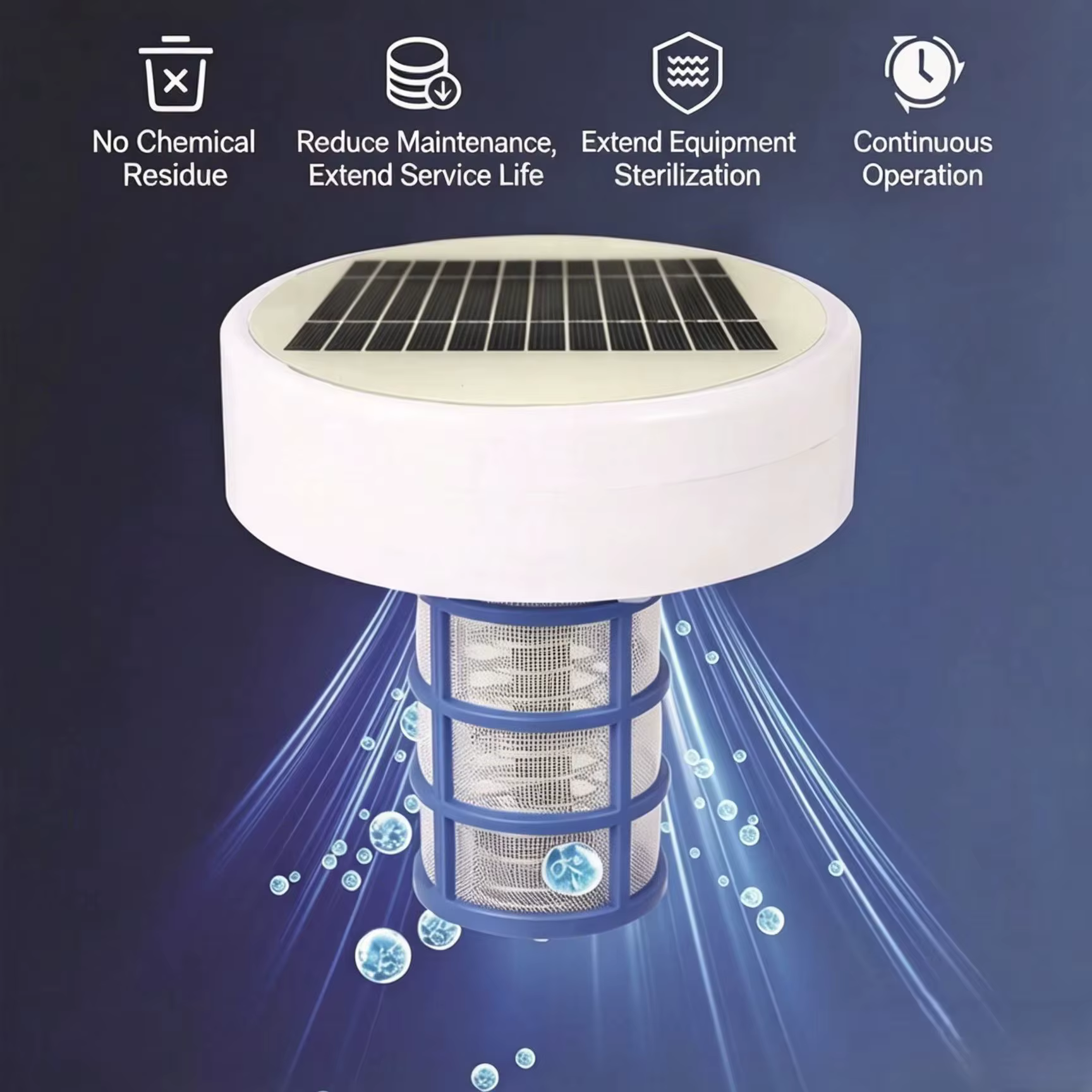 Ioniseur solaire pour piscine