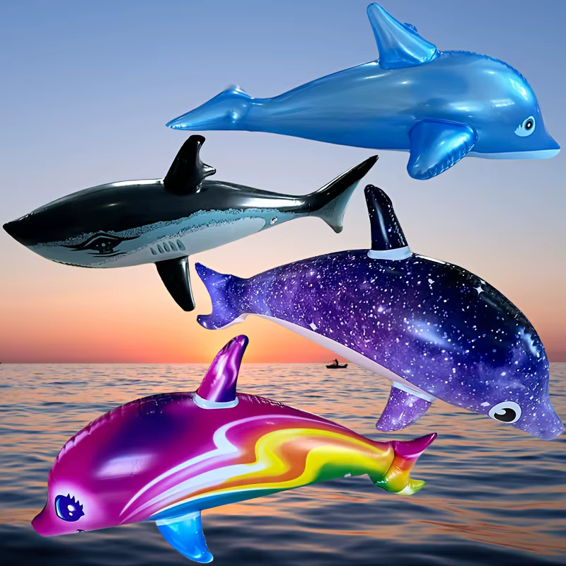 Dauphins gonflables colorés