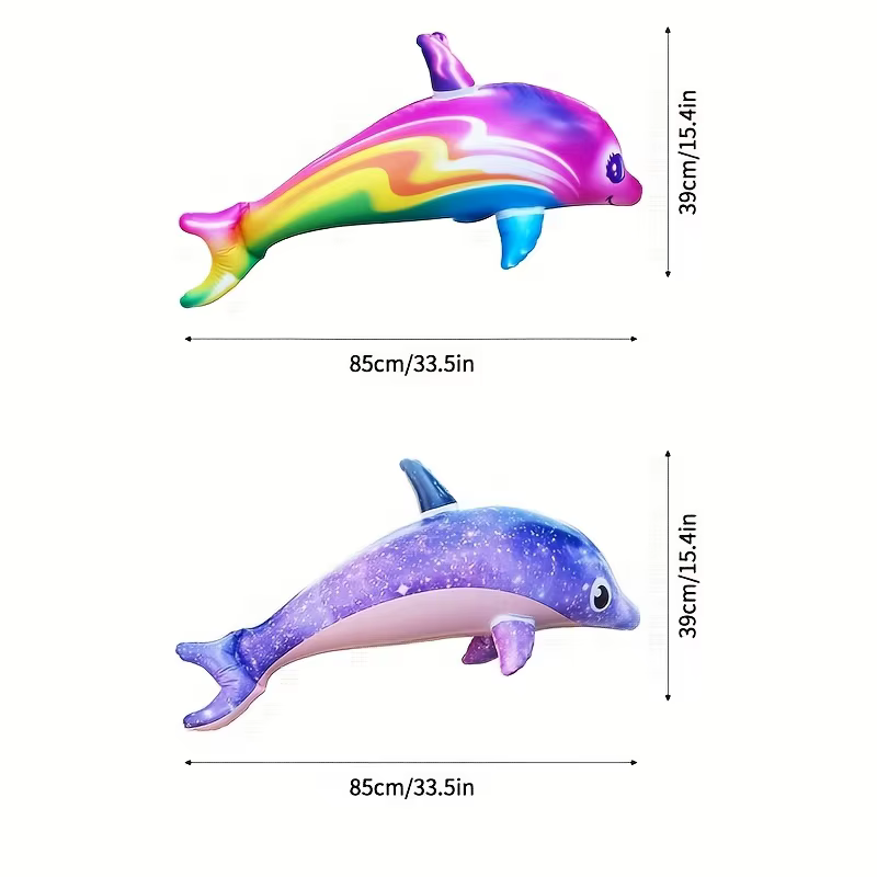 Dauphins gonflables colorés