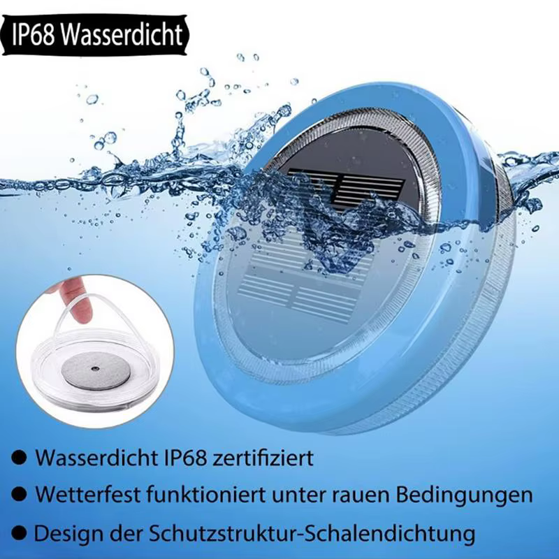 Lampe solaire LED pour piscine