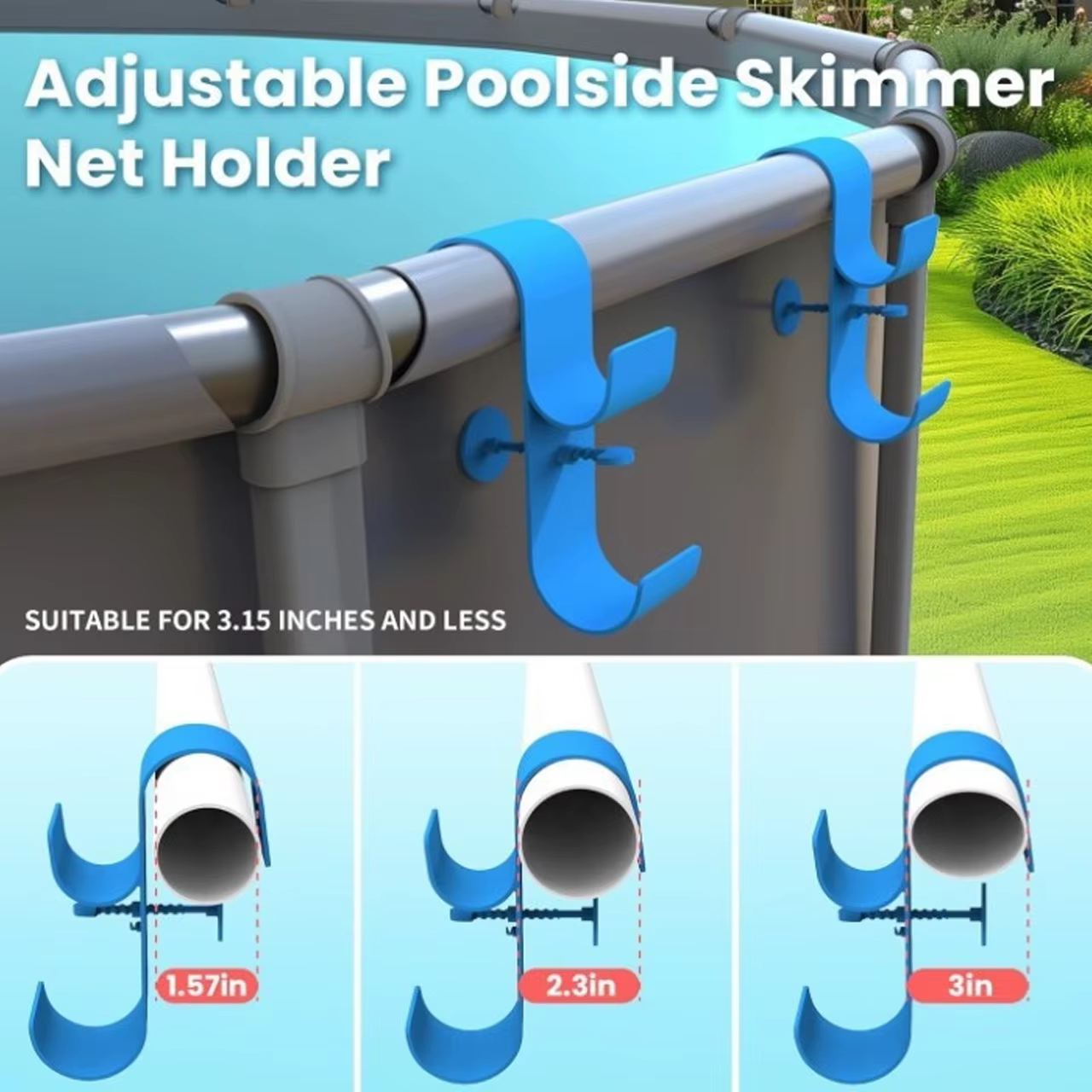 Cintre réglable pour poteau de piscine hors sol