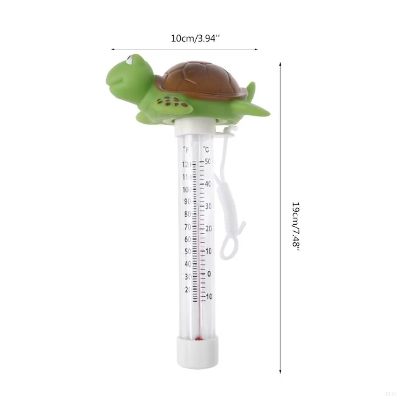 Thermomètres piscine flottants, joli grand écran facile à lire, avec attaches