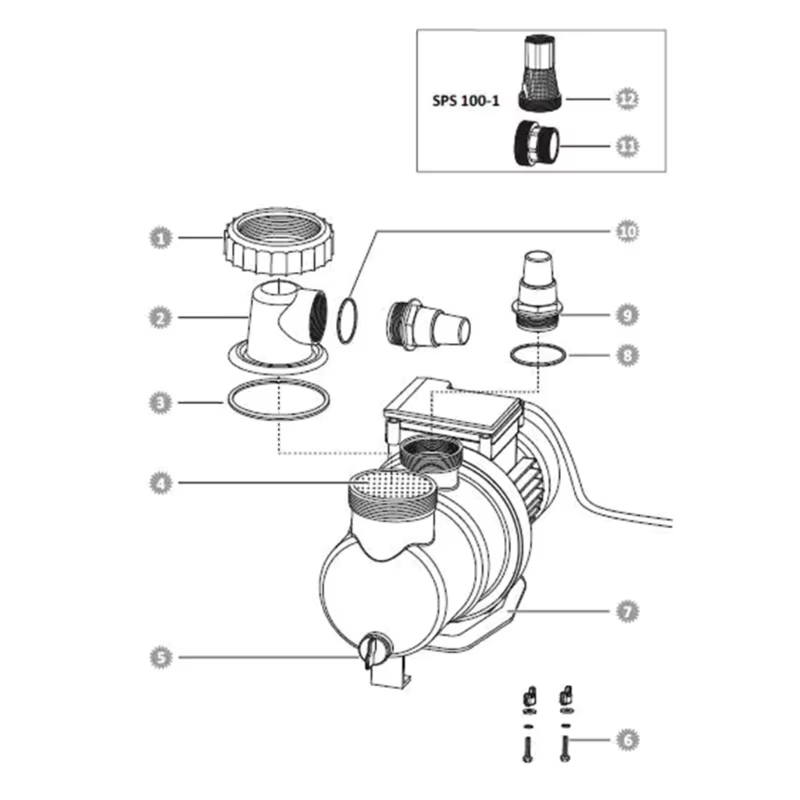 Adaptateur connexion pompe 32/38mm