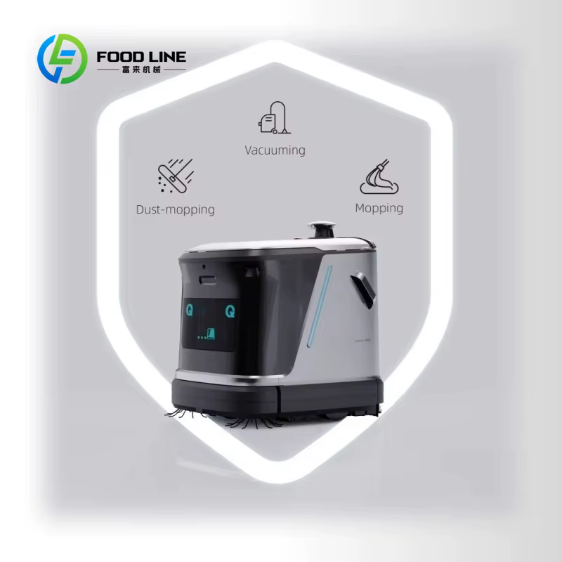Robot de nettoyage de sols personnalisé, balayeur, aspirateur, grand réservoir d'eau, large largeur de travail, pour l'entretien des ateliers de production