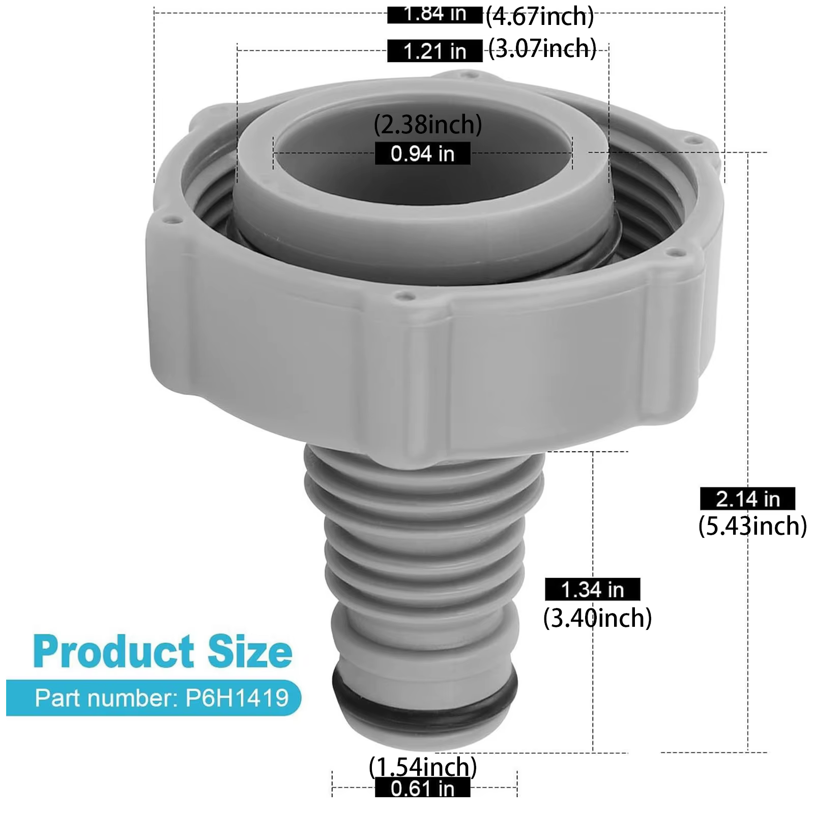 Valve de vidange pour piscines Bestway P6H1419