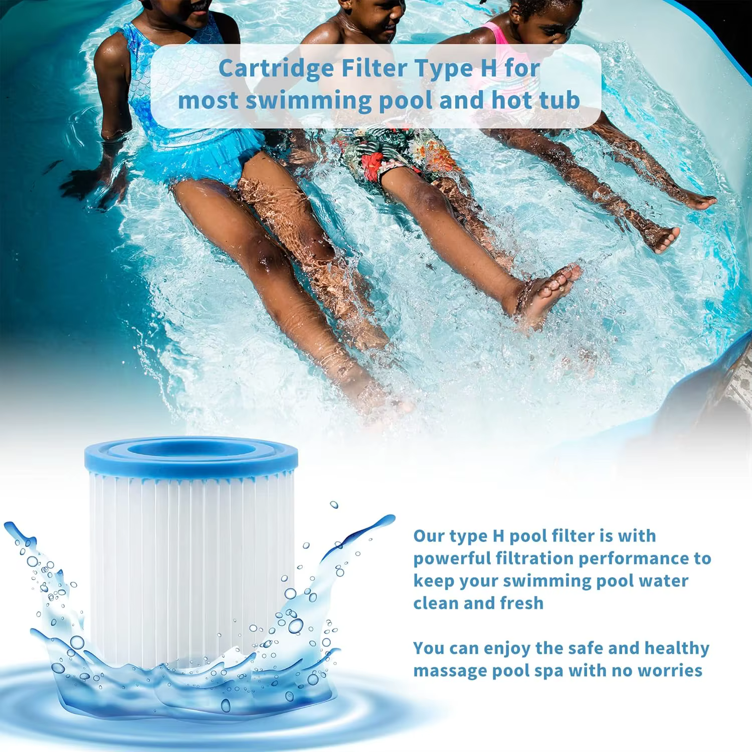 Filtre de piscine type H pour Intex