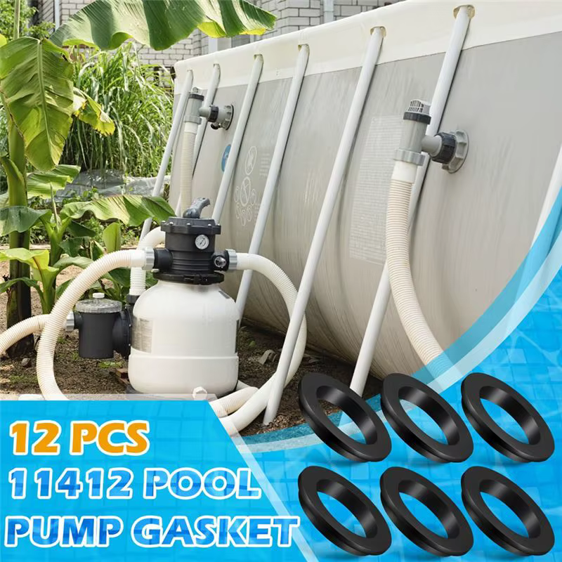 12 Pcs 11412 Joint torique en forme de L pour piscine