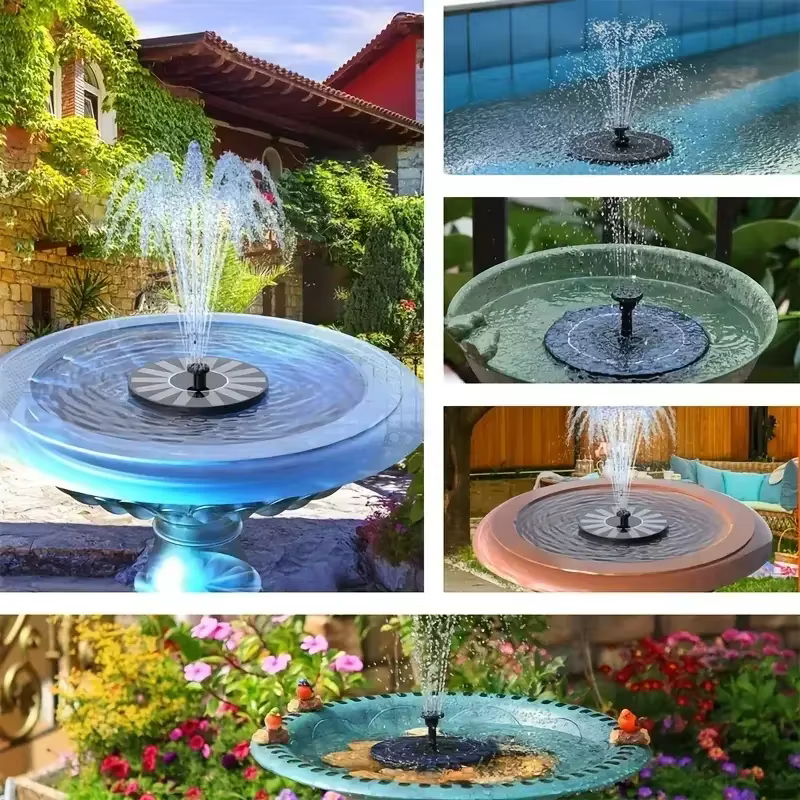 Pompes de fontaine à énergie solaire 13/16/18 cm : parfaites pour les piscines de jardin