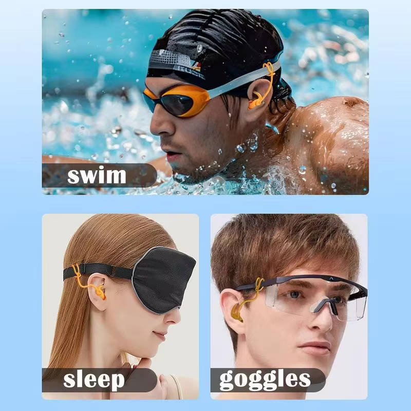 Bouchons d'oreille de natation en Silicone