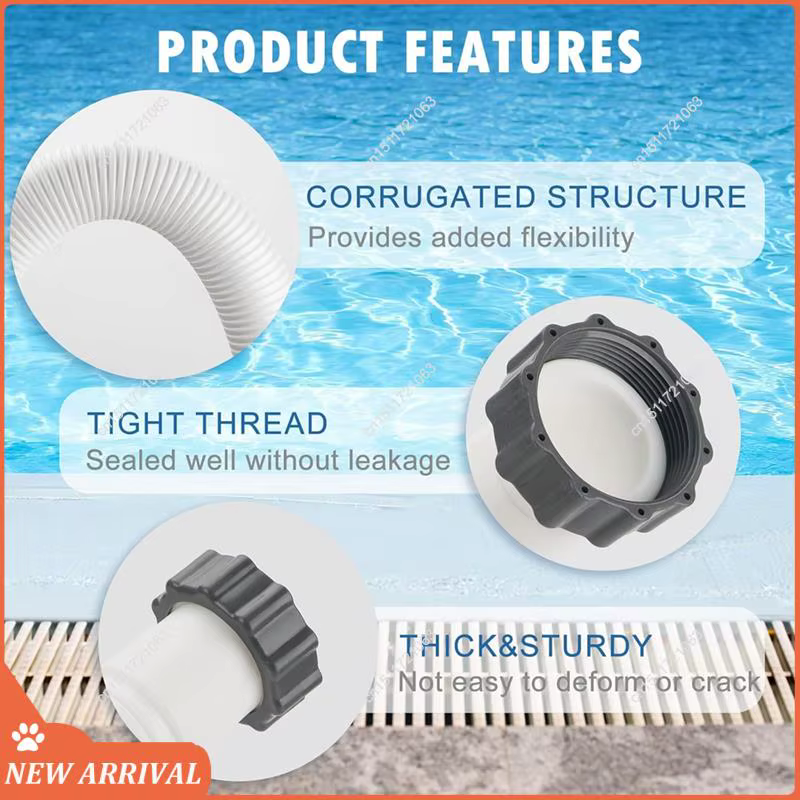 Emption! Paquet de 2 tuyaux de piscine pour hors sol