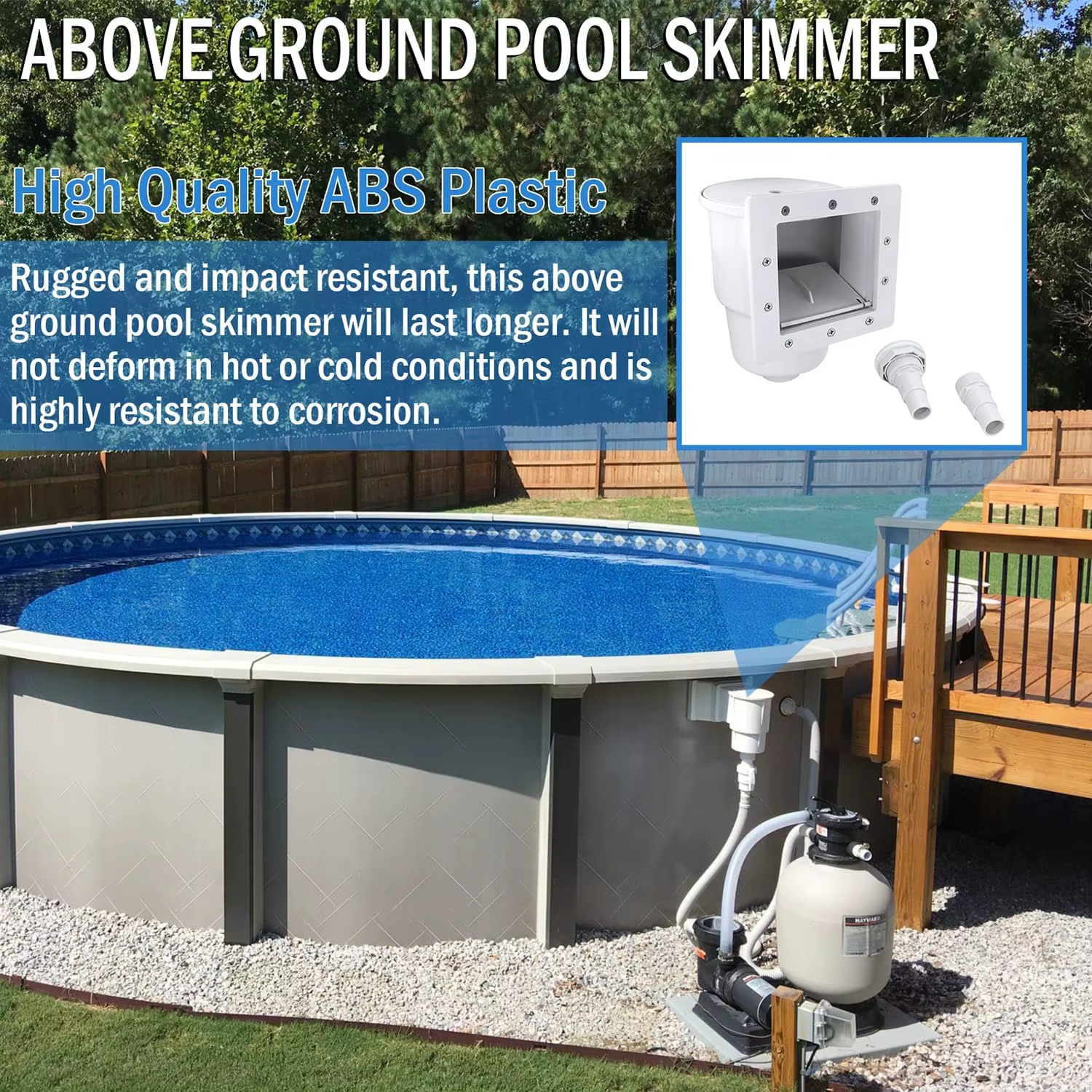 Kit d'écumoire de piscine hors sol
