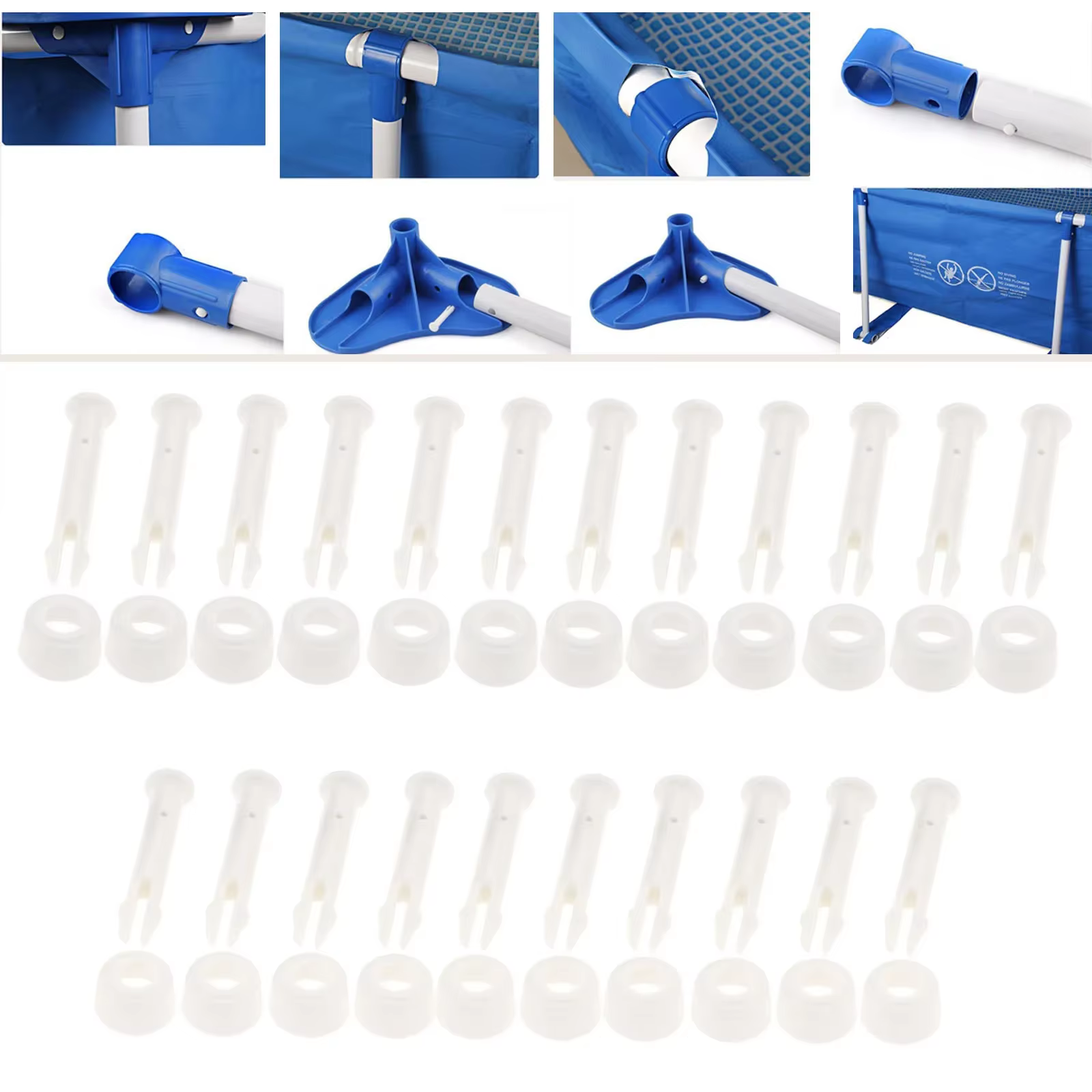 Exacpilles de joint de piscine en plastique et joint de piscine