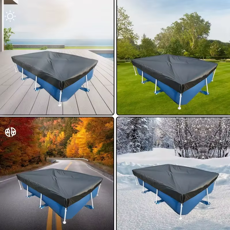 1 couverture de piscine extérieure