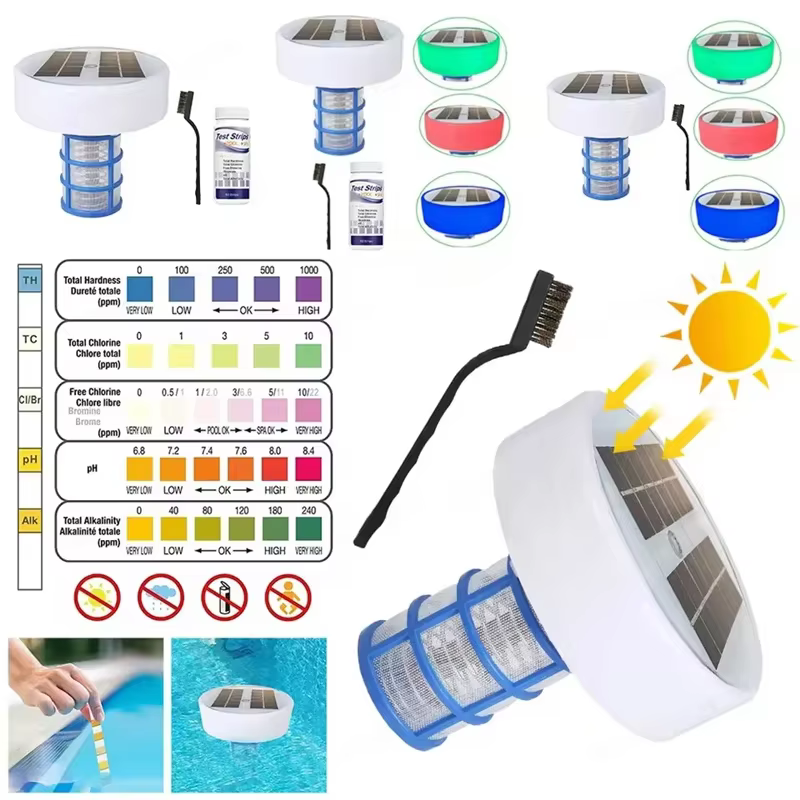 Purificateur ioniseur de piscine à énergie solaire