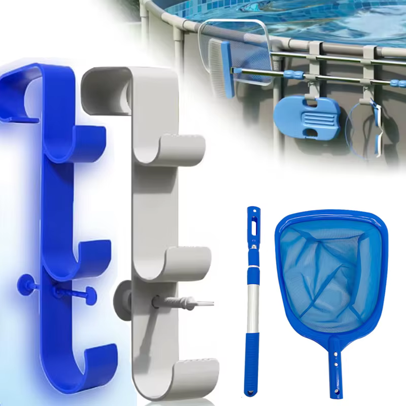 Support de filet à feuilles pour piscine et outils de nettoyage