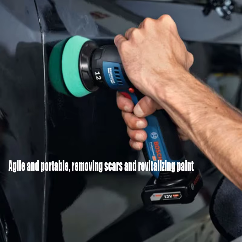 Machine à cirer et polir les voitures Bosch GPX 12V-77 sans balais, 7000 tr/min, vitesse réglable, outil de réparation des rayures de peinture automobile