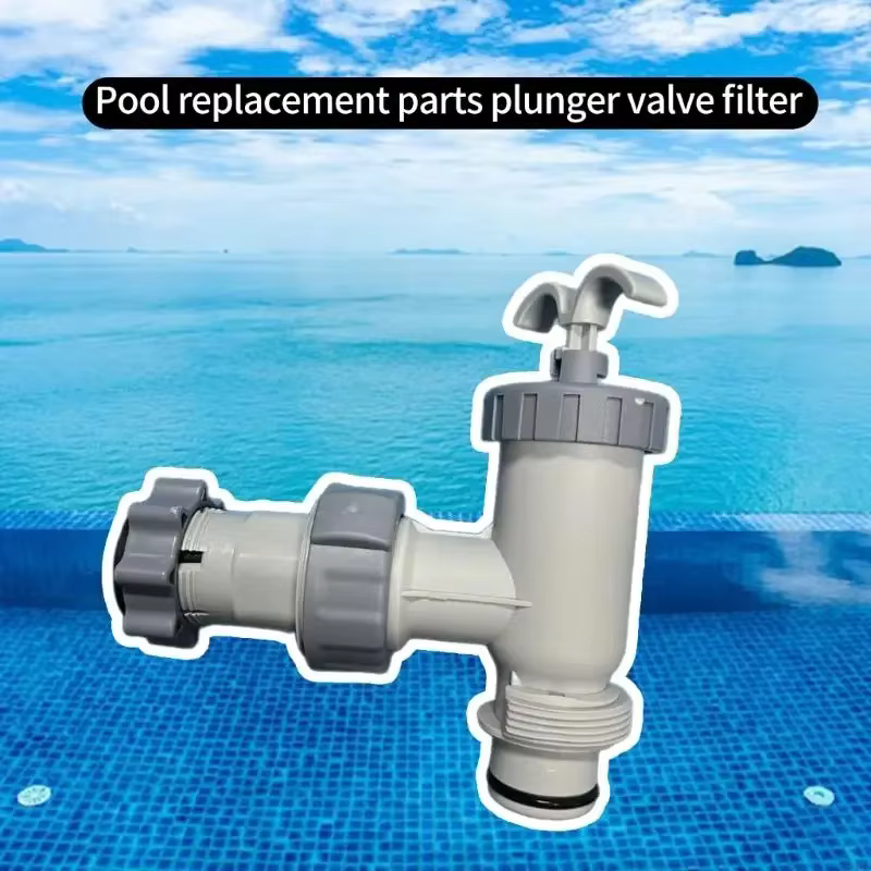 Ensemble vannes contrôle des débits d'eau piscine
