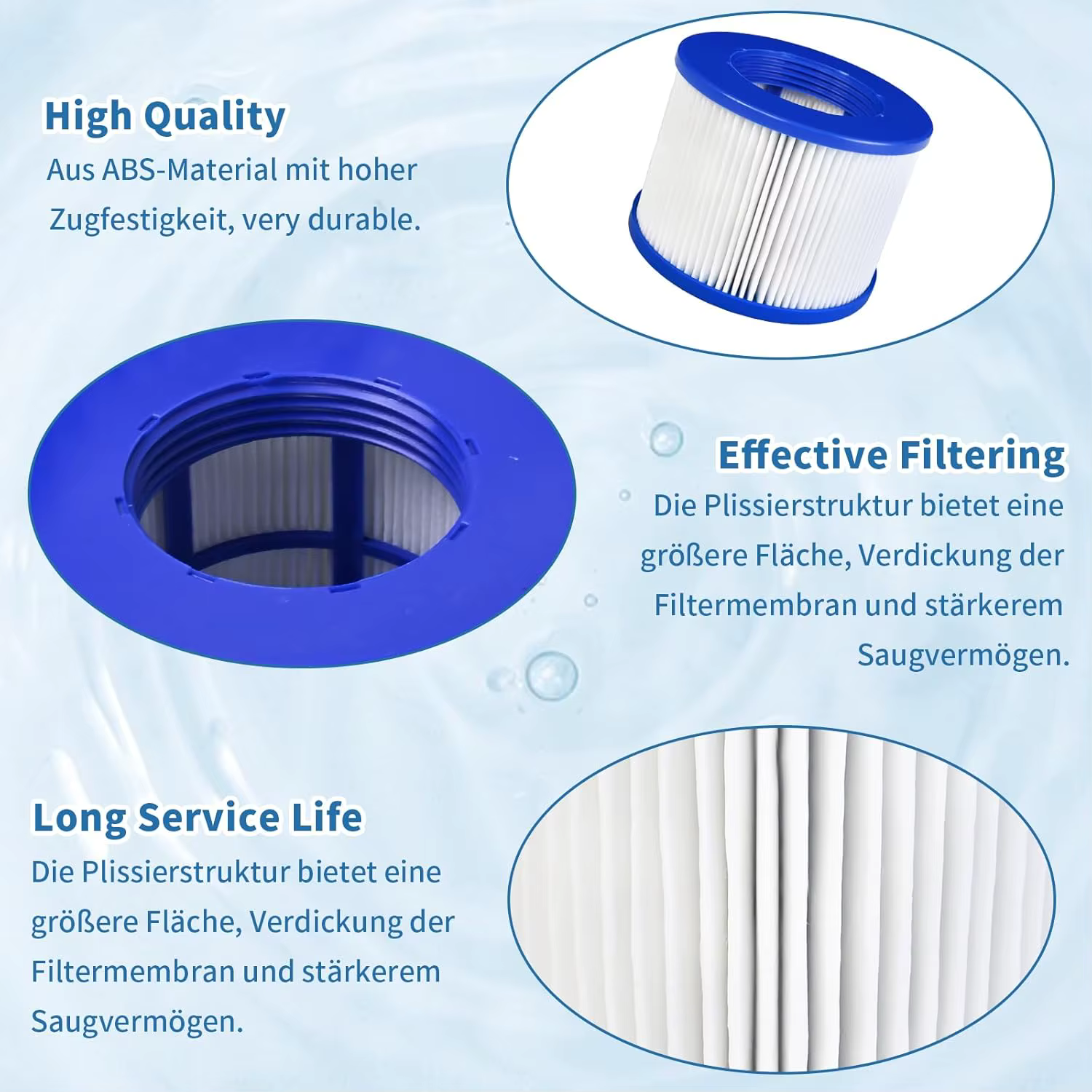 Filtres de piscine à cartouche pour Clever Spa