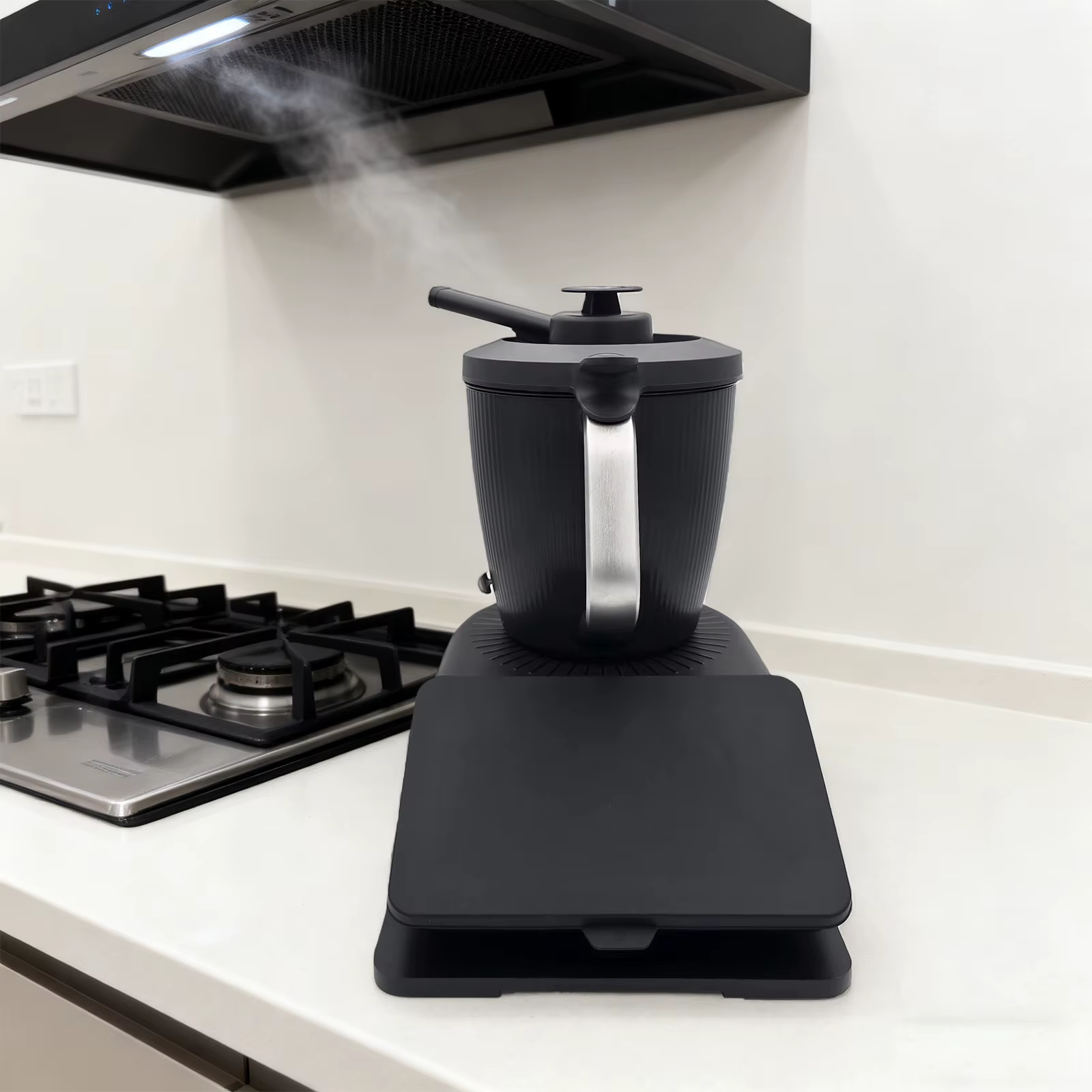 Déviateur vapeur compatible avec Thermomix TM7 – 360 ° Déflecteur de vapeur rotatif avec protection d'armoire de cuisine