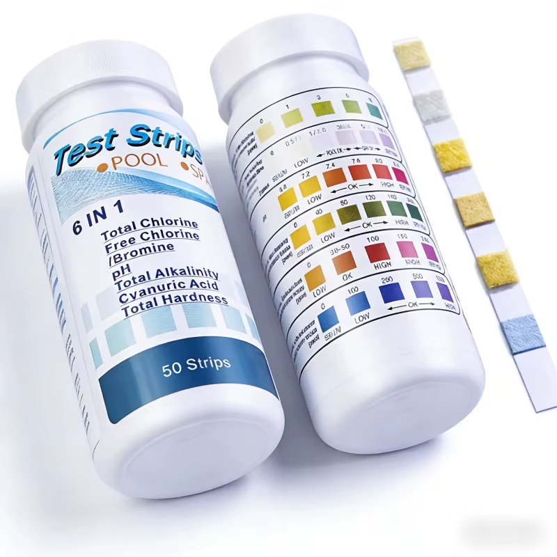 Kit de 50 bandelettes de test de qualité de l'eau de piscine