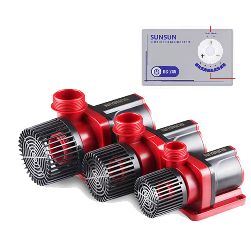 SUNSUN onduleur pompe à eau de circulation JDP-3500 6000 10000 18000 sécurité DC 24 V débit réglable
