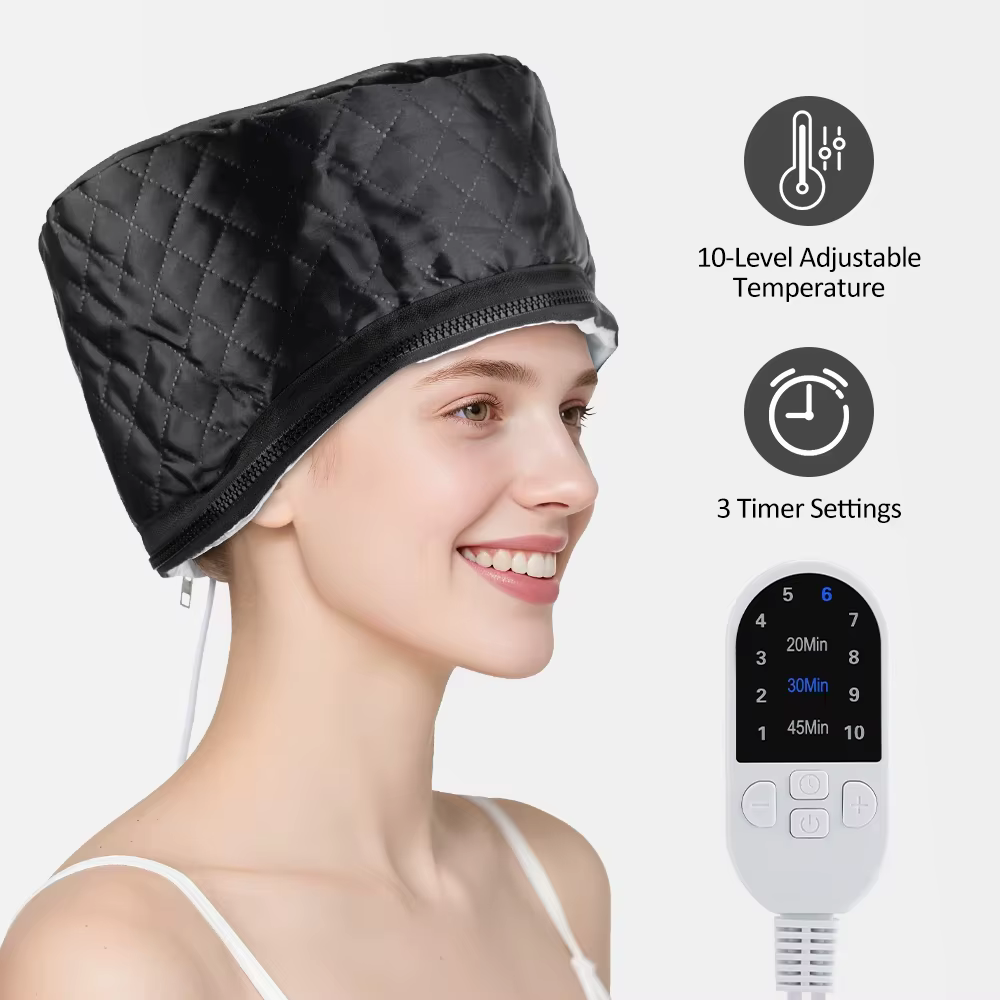 Casque chauffant électrique professionnel pour soins capillaires, traitement thermique, soin profond, coloration, SPA