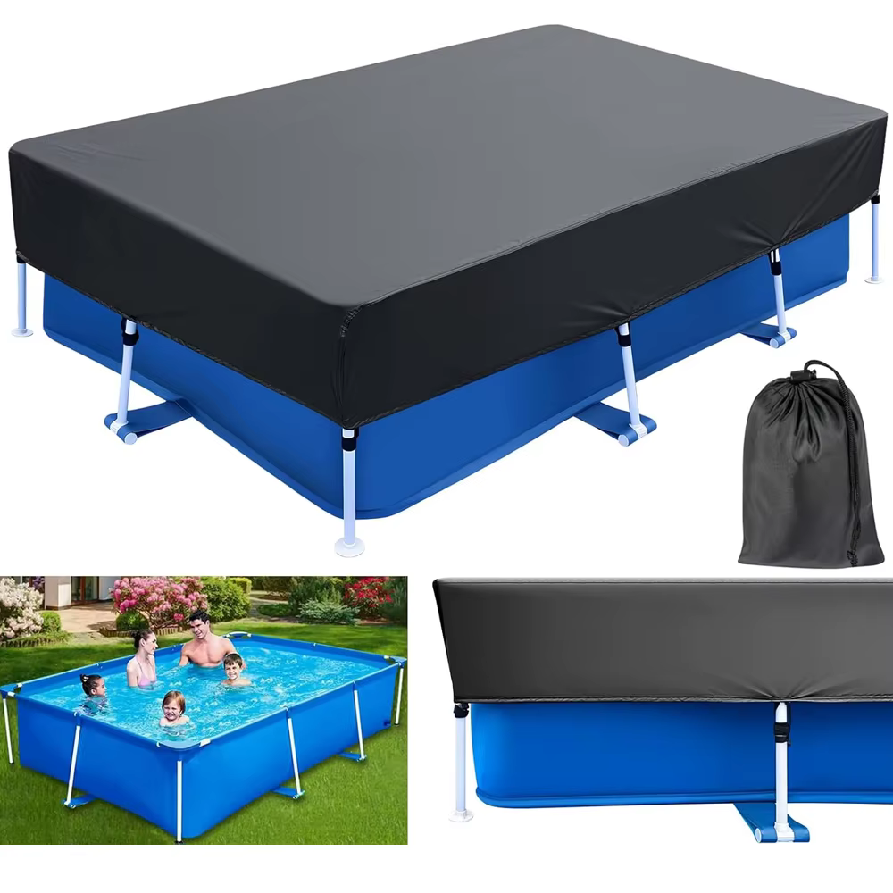 Couverture de piscine rectangulaire 210D pour piscine hors sol