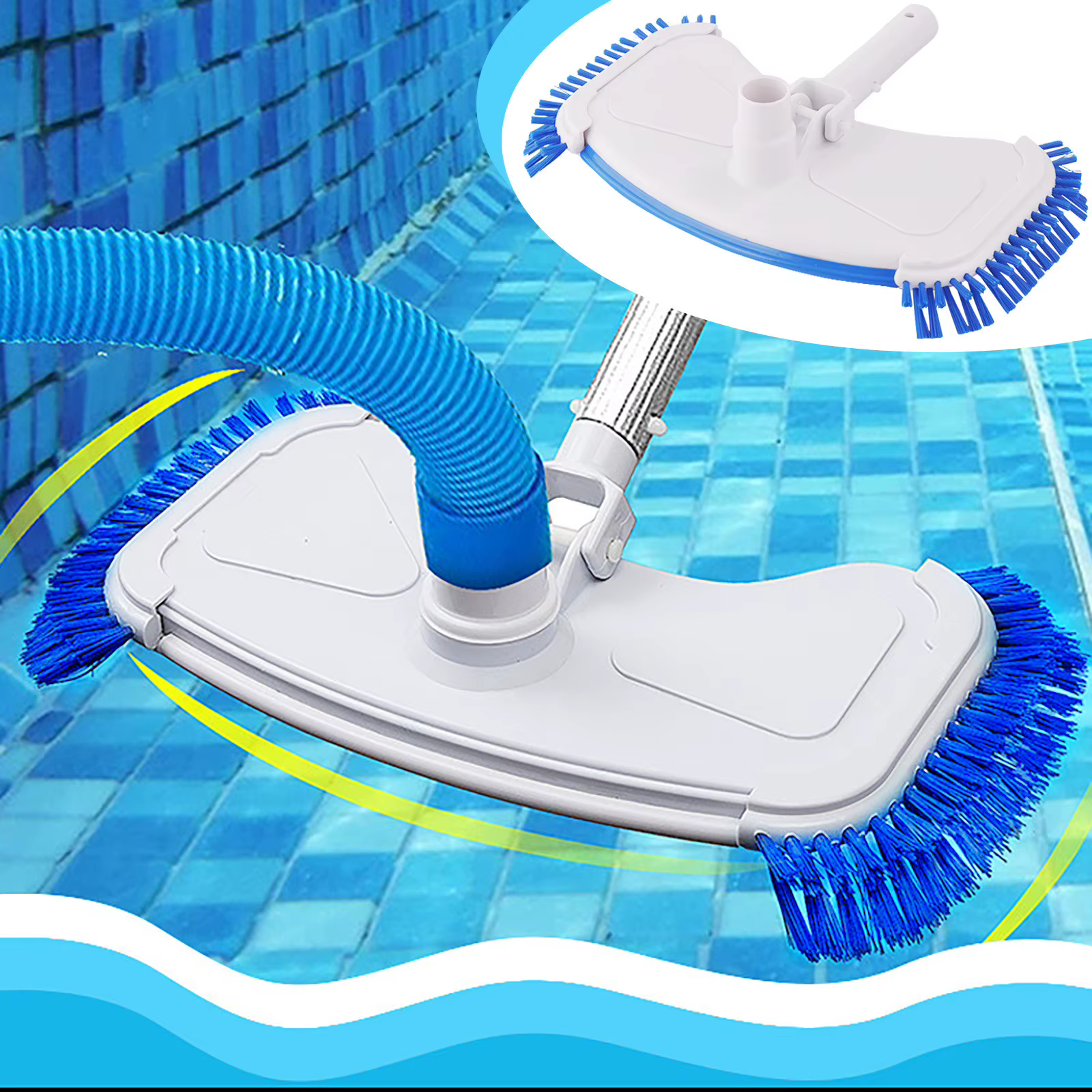 Aspirateur incurvé pour piscine