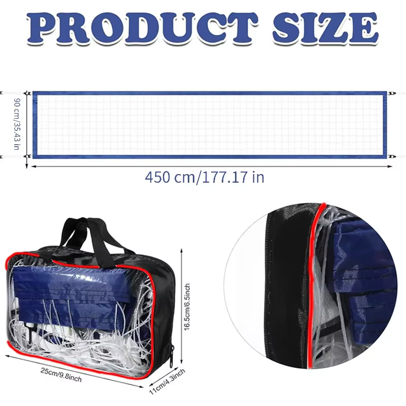 Filet de volley-ball portable pour piscine