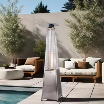 Chauffage au gaz extérieur Portable piscine extérieure en acier inoxydable