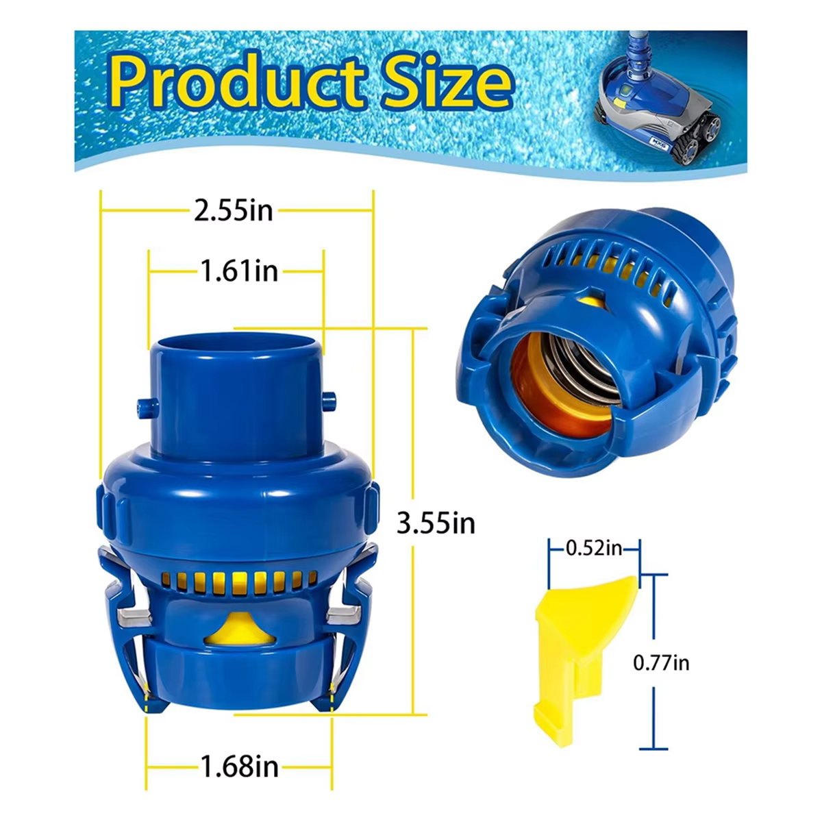 ABQR FRV100 remplacement de vanne de régulateur de débit pour Zodiac MX6 MX8 Elite série Robot d'aspiration automatique au sol nettoyeur de piscine