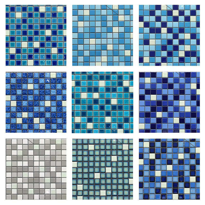 Carreaux de mosaïque de piscine Shoous en céramique structurels ente