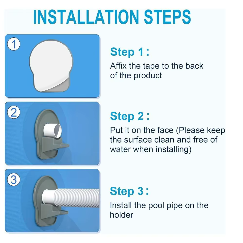 Support universel durable pour tuyau de piscine de 1