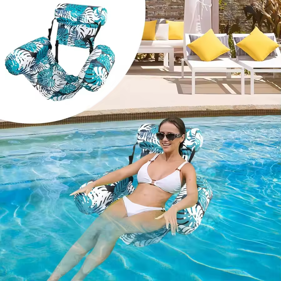 Chaise longue gonflable d'été pour adulte