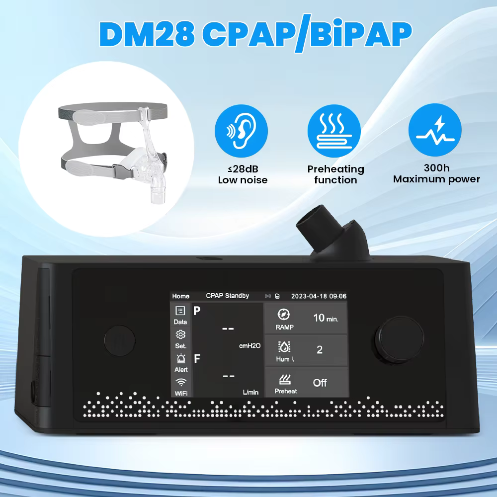 Appareil APAP CPAP BPAP pour l'apnée du sommeil avec masque et humidificateur, filtre à air, dispositifs anti-ronflement, aide au sommeil