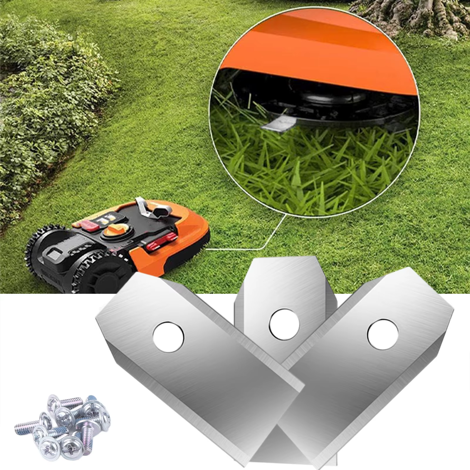 Lames de tondeuse à gazon robotisée Segway Navimow, 35x18x0.9MM, Kit de lames de tondeuse à gazon en acier inoxydable, accessoires de tondeuse à gazon, 30 pièces