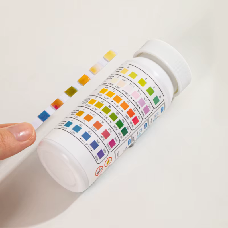 50 pièces de papier test de pH pour piscine 6 en 1