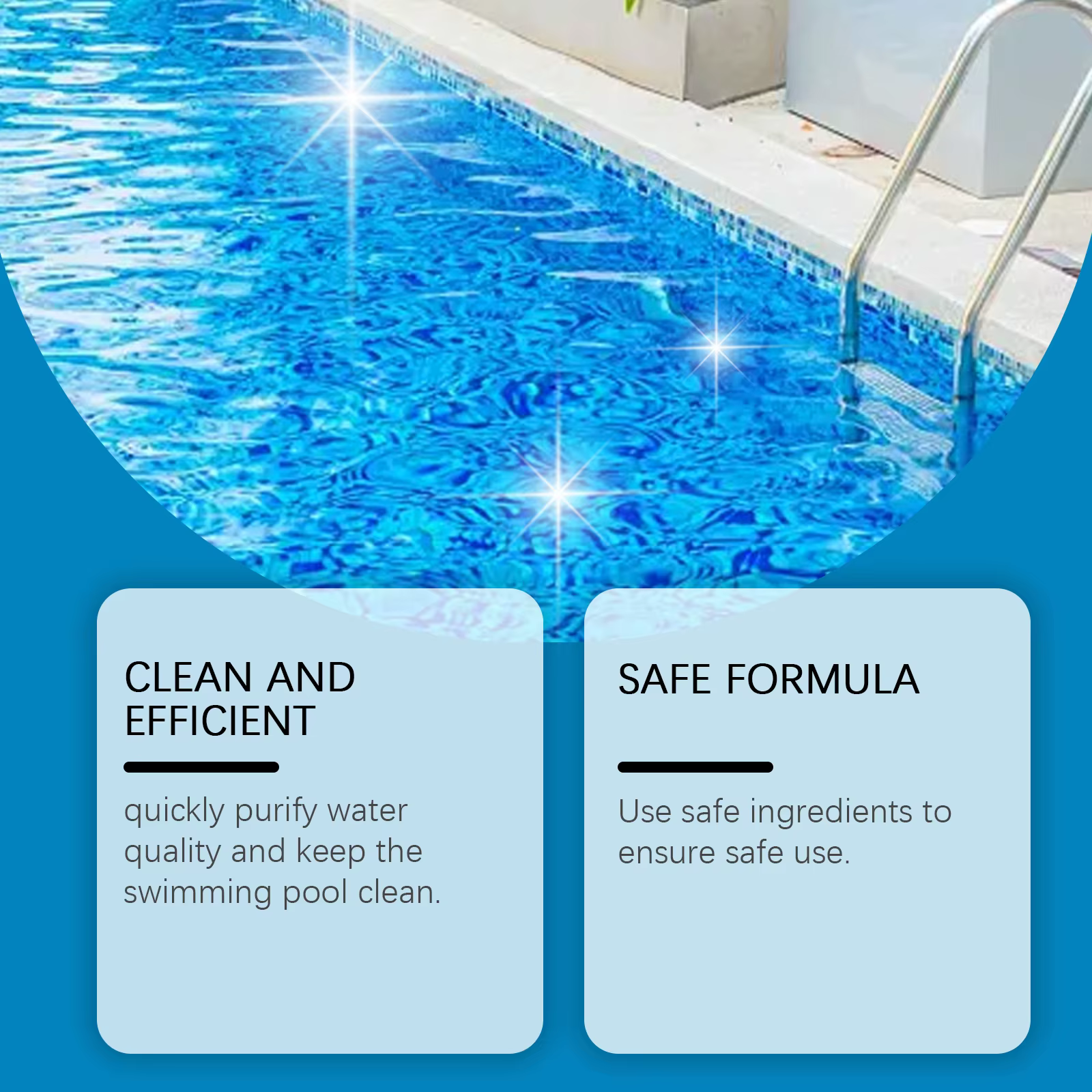 Tablettes effervescentes pour le nettoyage des piscines