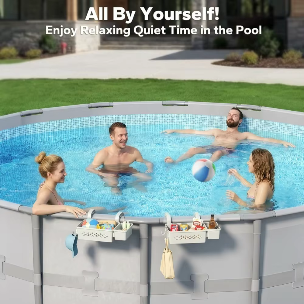 Panier de rangement amélioré 2026 pour piscine - Accessoires