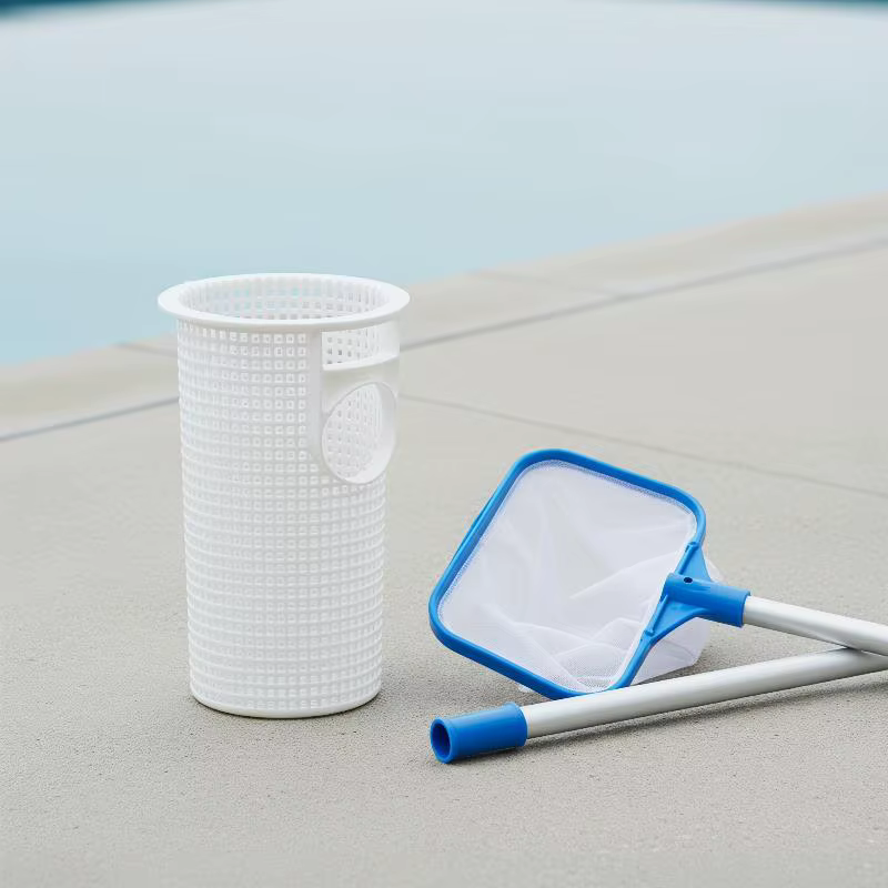 Panier filtrant pour pompe de piscine ABS blanc 14 cm x 24
