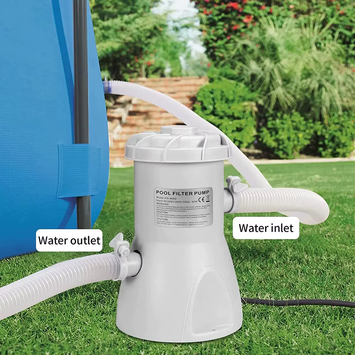 300 530 800 gal piscine circulation filtre à eau pompe hors sol électrique