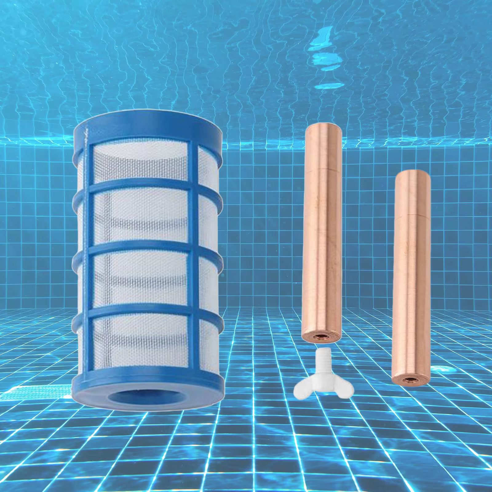 Anode solaire en cuivre pour piscine solaire