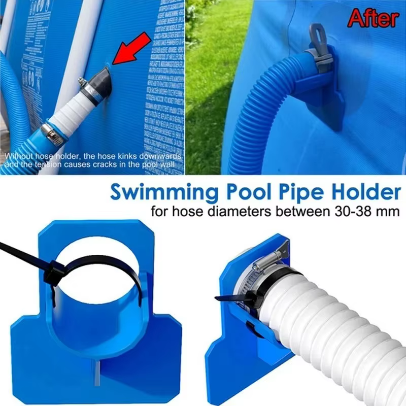 Support de tuyau de piscine 30-38 mm avec attache-câble