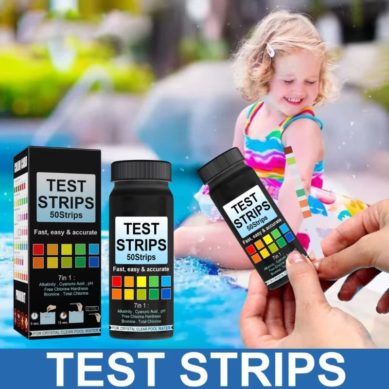 Bandelettes de test d'eau de piscine 7 en 1