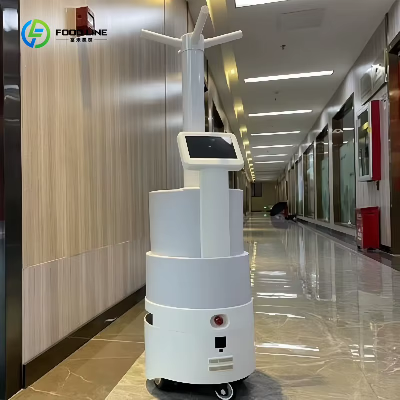 Robots de désinfection commerciaux personnalisés, nettoyage et désinfection 2 en 1, équipement de désinfection professionnel pour les lieux publics