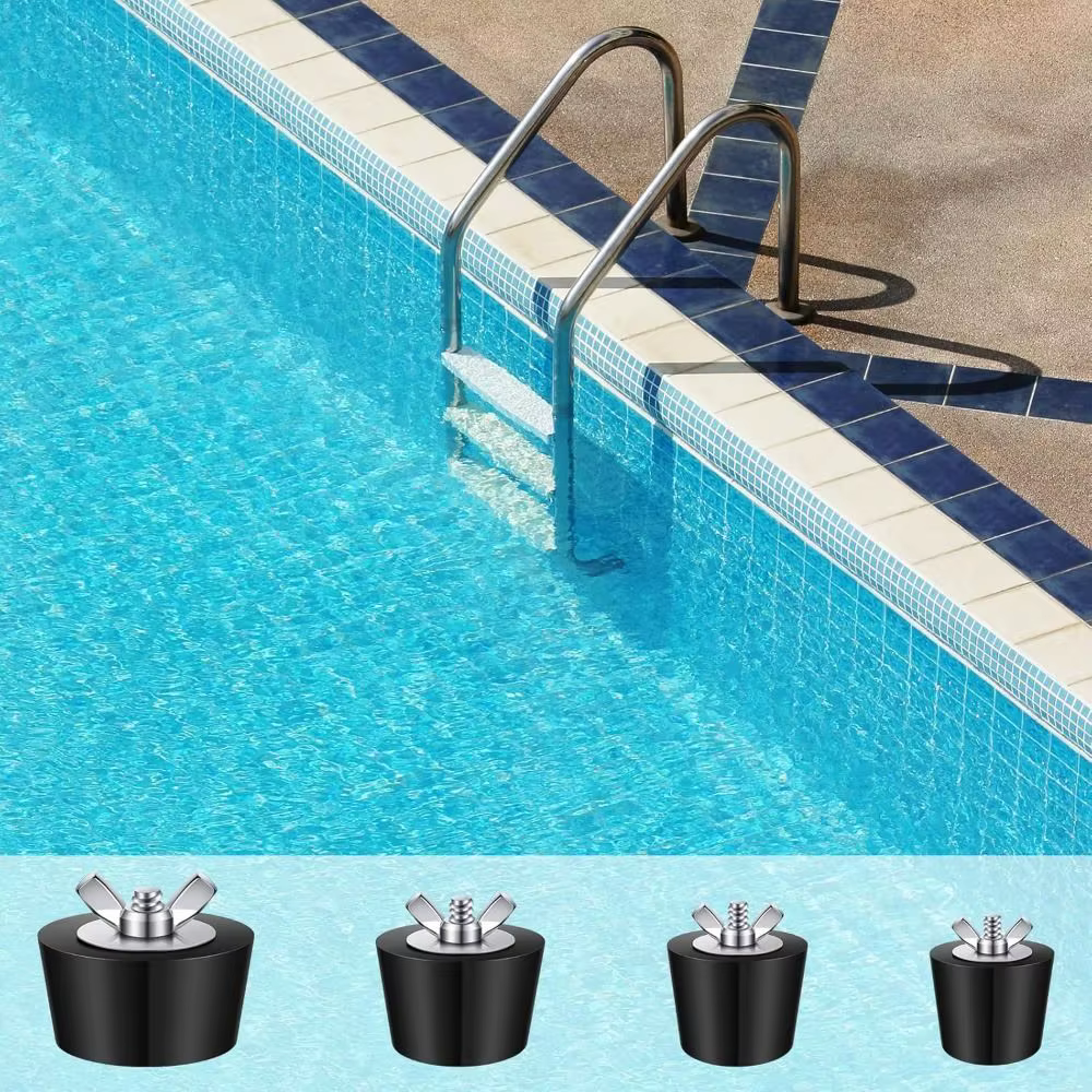 Nouvelle bouchon de piscine hivernal en caoutchouc avec vis en acier inoxydable