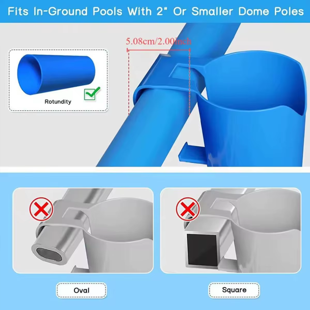 Support de rangement pour piscine